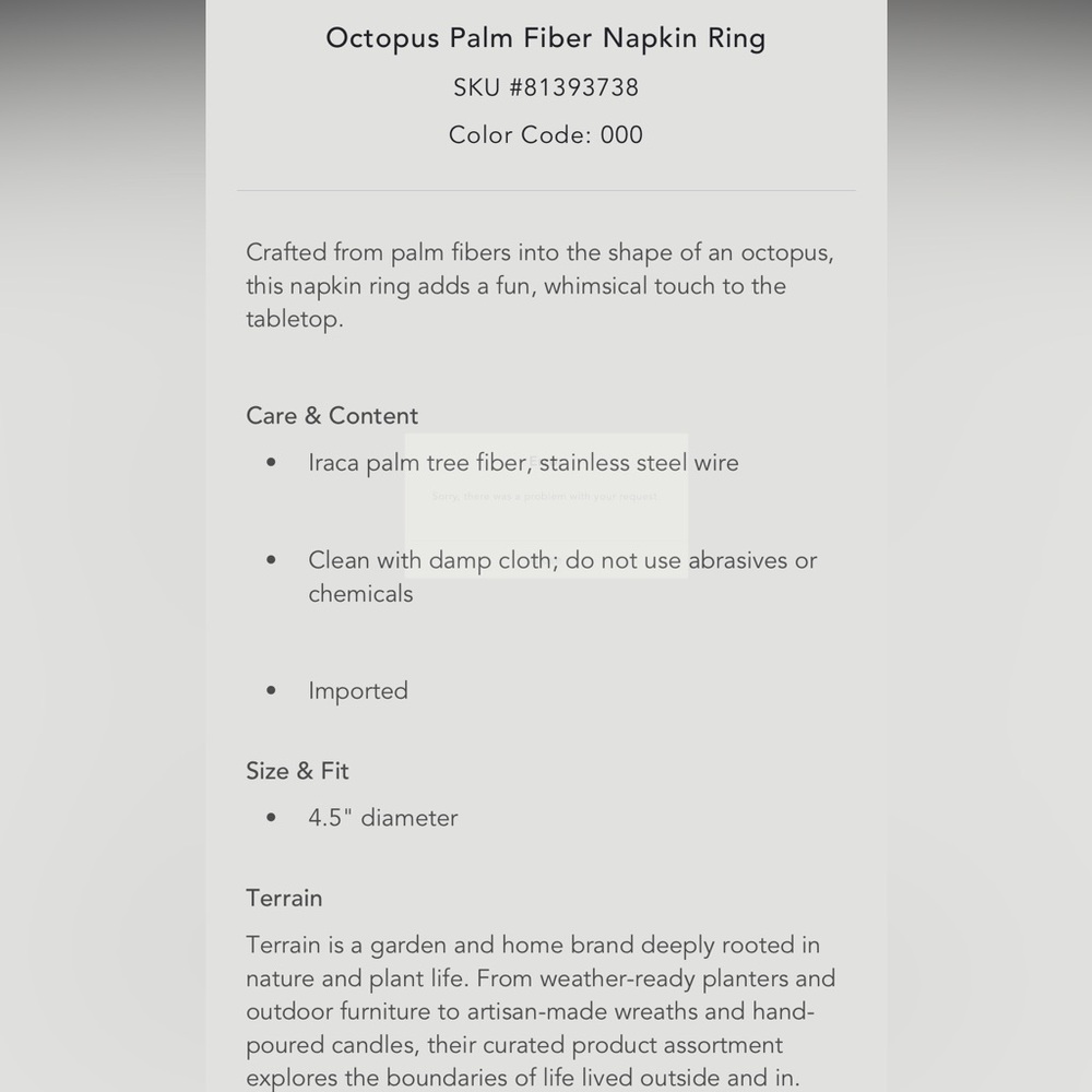 Octopus Napkin Ring‎ (1) - Picture 2 of 5